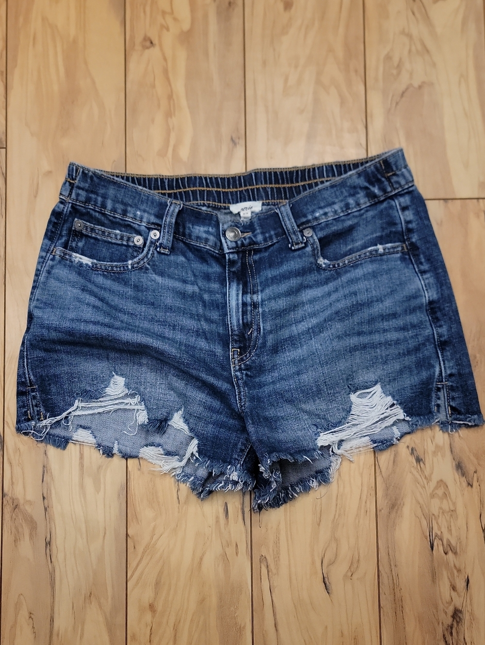 aerie Shorts Stretch Classic Denim